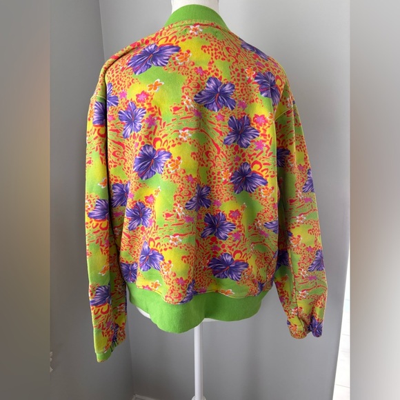 I.AM.GIA Vibrant Floral Sweatshirt - Green and Purple - Picture 5 of 6